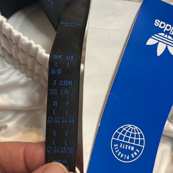 adidas White Wide Leg Pants - Picture 9 of 16